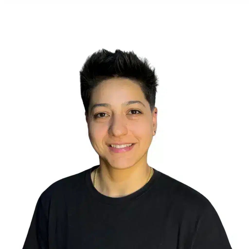 Portrait headshot of an Asian woman smiling warmly